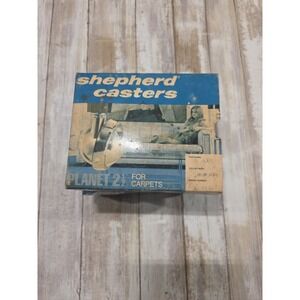 4 Shepherd Planet 2‎ 1/2" Ball Casters for Carpets Bright Brass Plate Fastening